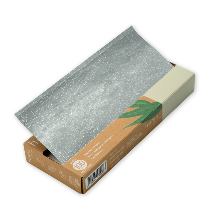 Plain Large Aluminum Foil Wraps x100 SHEETS - 11.8" x 13.75"